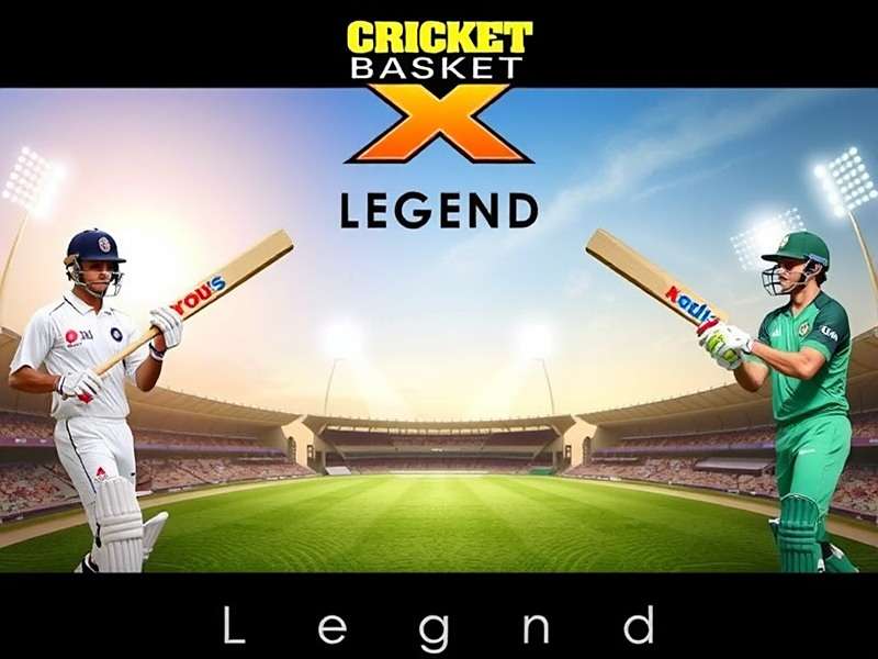 Cricket Basket Legend X Official Cover Cricket Basket Legend X Cover Image with Indian Stadium and Players